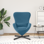 Sillón huevo Azul 63 x 73 x 90 cm Terciopelo