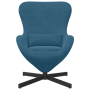 Sillón huevo Azul 63 x 73 x 90 cm Terciopelo