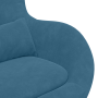 Sillón huevo Azul 63 x 73 x 90 cm Terciopelo