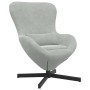 Sillón huevo Gris Claro 63 x 73 x 90 cm Terciopelo