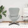 Sillón huevo Gris Claro 63 x 73 x 90 cm Terciopelo