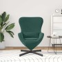 Sillón huevo Verde oscuro 63 x 73 x 90 cm Terciopelo