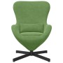 Sillón huevo Verde claro 63 x 73 x 90 cm Terciopelo