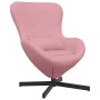 Sillón huevo Rosa 63 x 73 x 90 cm Terciopelo