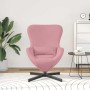 Sillón huevo Rosa 63 x 73 x 90 cm Terciopelo