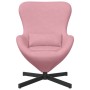 Sillón huevo Rosa 63 x 73 x 90 cm Terciopelo