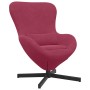 Sillón huevo Rojo vino tinto 63 x 73 x 90 cm Terciopelo