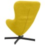 Sillón huevo Amarillo 63 x 73 x 90 cm Terciopelo