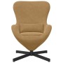 Sillón huevo Marrón 63 x 73 x 90 cm Terciopelo