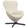 Sillón huevo Crema 63 x 73 x 90 cm Terciopelo