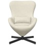 Sillón huevo Crema 63 x 73 x 90 cm Terciopelo