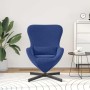 Sillón huevo Azul Policía 63 x 73 x 90 cm Terciopelo