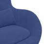 Sillón huevo Azul Policía 63 x 73 x 90 cm Terciopelo