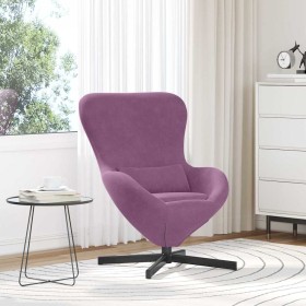 Sillón huevo Morado 63 x 73 x 90 cm Terciopelo Sillón huevo Morado 63 x 73 x 90 cm Terciopelo