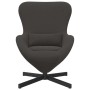Sillón huevo Gris oscuro 63 x 73 x 90 cm