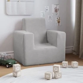 Light gray soft plush children's sofa by vidaXL, Baby and Toddler Furniture - Ref: Foro24-341834, Price: 33,86 €, Discount: %