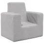 Sofá para niños felpa suave gris claro de vidaXL, Mobiliario para bebés y niños pequeños - Ref: Foro24-341834, Precio: 33,86 ...