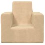 Sofá para niños felpa suave color crema de vidaXL, Mobiliario para bebés y niños pequeños - Ref: Foro24-341836, Precio: 26,29 €