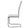 Cantilever dining chairs 4 units white synthetic leather by vidaXL, dining chairs - Ref: Foro24-242288, Price: 210,35 €, Disc...
