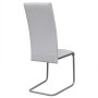 Cantilever dining chairs 4 units white synthetic leather by vidaXL, dining chairs - Ref: Foro24-242288, Price: 210,35 €, Disc...