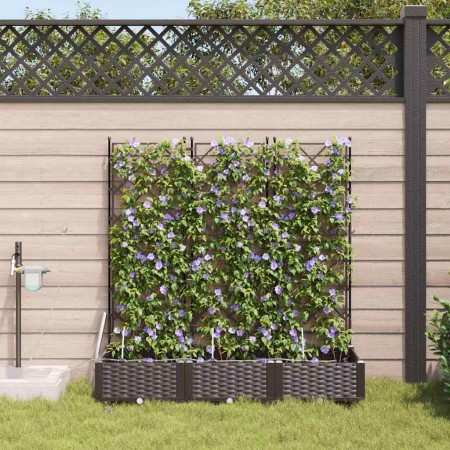 Jardineras Marrón 120 x 40 x 126 cm Acero en Maceteros y jardineras | Comprar online en Foro24