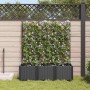 Maceta de jardín con enrejado 3 pcs Negro 120 x 40 x 143 cm PP en Maceteros y jardineras | Comprar online en Foro24