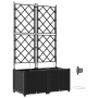 Jardineras Negro 80 x 40 x 142 cm Acero en Maceteros y jardineras | Comprar online en Foro24