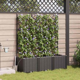 Jardineras Negro 120 x 40 x 142 cm Acero Jardineras Negro 120 x 40 x 142 cm Acero
