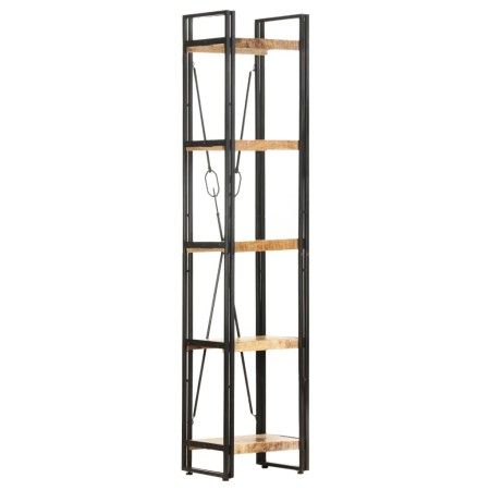 5-stufiges Regal aus massivem Mangoholz, 40 x 30 x 180 cm von vidaXL, Bücherregale und Regale - Ref: Foro24-320616, Preis: 18...