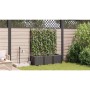 Jardineras Negro 120 x 40 x 142 cm Acero en Maceteros y jardineras | Comprar online en Foro24