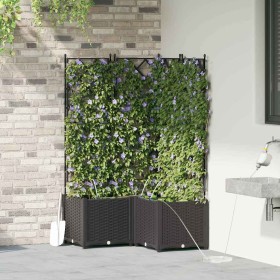 Jardineras Negro 80 x 80 x 142 cm Acero Jardineras Negro 80 x 80 x 142 cm Acero