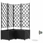 Jardineras Negro 80 x 80 x 142 cm Acero en Maceteros y jardineras | Comprar online en Foro24