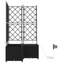 Jardineras Negro 80 x 80 x 142 cm Acero en Maceteros y jardineras | Comprar online en Foro24