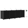 Jardineras Negro 160 x 40 x 52 cm Acero