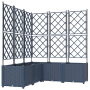 Maceta de jardín con enrejado 5 pcs Gris 120 x 120 x 143 cm PP en Maceteros y jardineras | Comprar online en Foro24