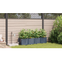 Jardineras Gris 160 x 40 x 37.5 cm Acero