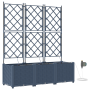 Jardineras Gris 120 x 40 x 142 cm Acero en Maceteros y jardineras | Comprar online en Foro24