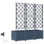 Jardineras Gris 120 x 40 x 142 cm Acero en Maceteros y jardineras | Comprar online en Foro24