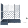 Jardineras Gris 120 x 120 x 126 cm Acero en Maceteros y jardineras | Comprar online en Foro24
