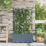 Jardineras Gris claro 80 x 40 x 142 cm Acero