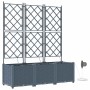 Jardineras Gris claro 120 x 40 x 142 cm Acero