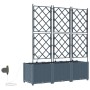 Jardineras Gris claro 120 x 40 x 142 cm Acero