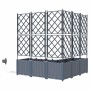 Jardineras Gris claro 120 x 120 x 142 cm Acero en Maceteros y jardineras | Comprar online en Foro24