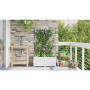 Maceta de jardín con enrejado 2 pcs Blanco 80 x 40 x 143 cm PP en Maceteros y jardineras | Comprar online en Foro24