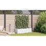 Maceta de jardín con enrejado 3 pcs Blanco 120 x 40 x 143 cm PP en Maceteros y jardineras | Comprar online en Foro24