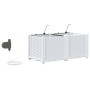 Jardineras Blanco 80 x 40 x 37.5 cm Acero en Maceteros y jardineras | Comprar online en Foro24