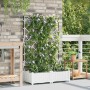 Jardineras Blanco 80 x 40 x 126 cm Acero en Maceteros y jardineras | Comprar online en Foro24