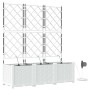 Jardineras Blanco 120 x 40 x 142 cm Acero