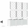 Jardineras Blanco 120 x 40 x 142 cm Acero
