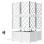 Jardineras Blanco 80 x 80 x 142 cm Acero
